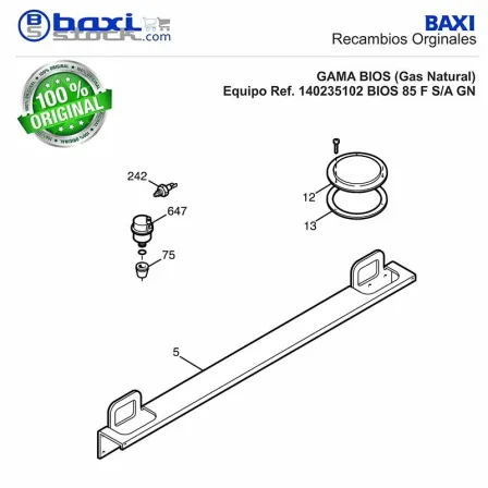 TAPON DE ASPIRACION BIOS 85-100F/POWER HT PLUS 90-110