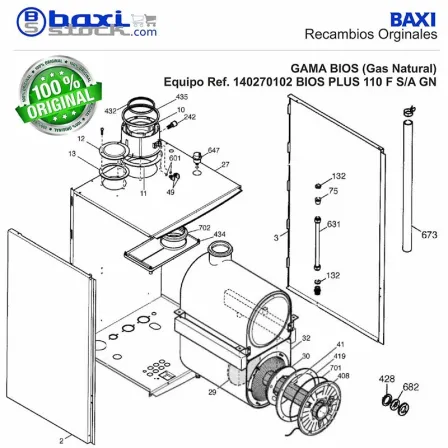 TAPON DE ASPIRACION BIOS 85-100F/POWER HT PLUS 90-110