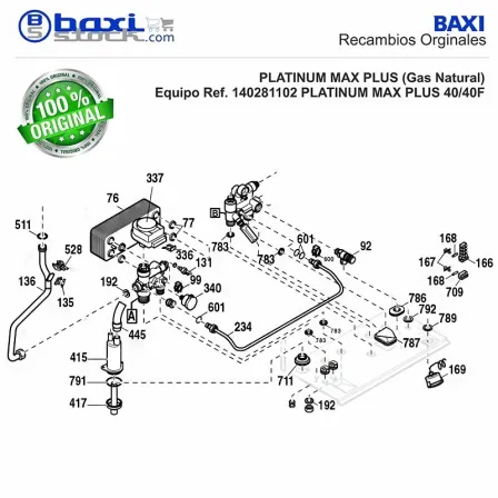 JUNTA VALVULA SEGURIDAD PLATINUM COMPACT