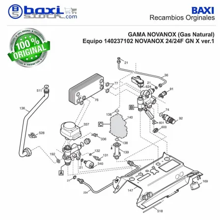 PERNO CARCASA FRONTAL NOVANOX