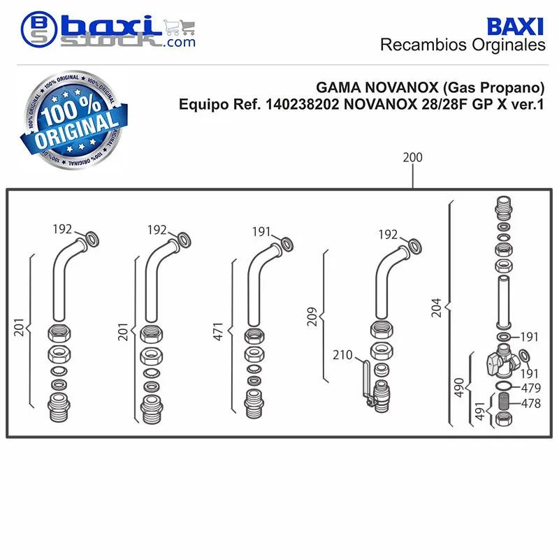 TUBO CONEXION BIOS 24/28F -28/33F