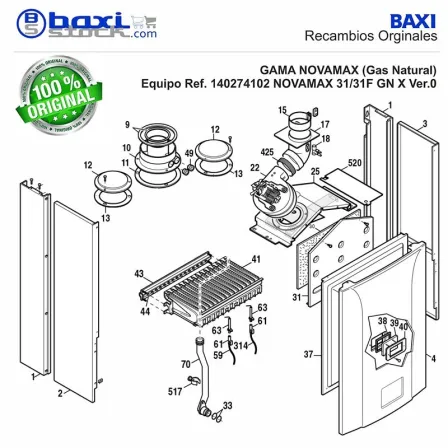 TAPON ASPIRACION ALTAIS-NEOBIT PLUS 24/24F/POWER HT 50-70 PL