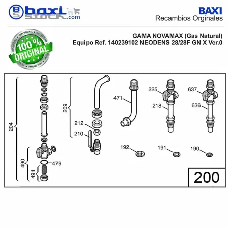 LLAVE CALEFACCION NOVADENS