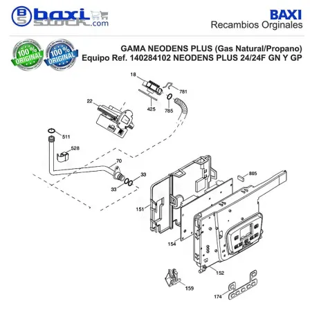 TAPA TRASERA CUADRO PLATINUM COMPACT