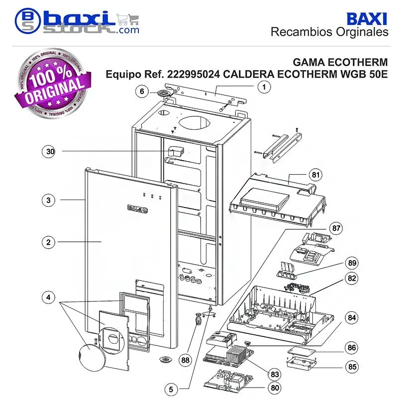 SOPORTE FIJACION CALDERA WGB