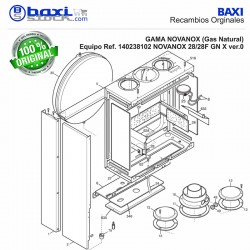 PANEL REFRACTARIO TRASERO NOVANOX