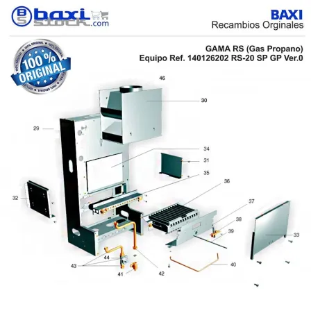 KIT VALVULA GAS PROPANO RS E/FR/P