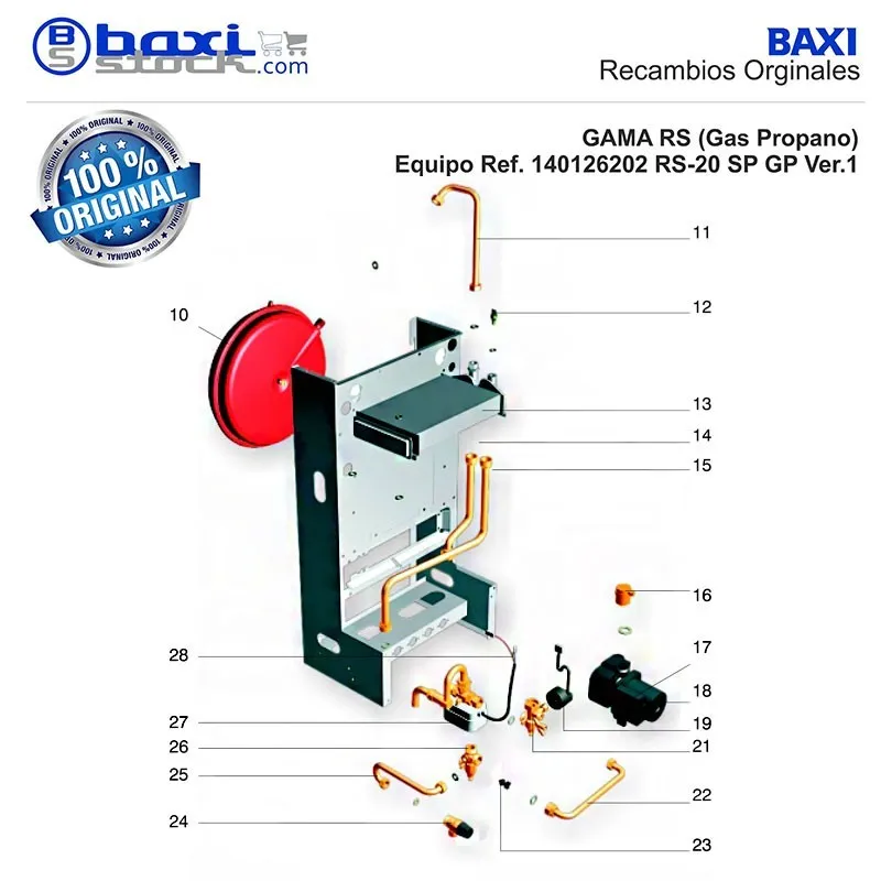 TUBO CONEXION DEPOSITO DE EXPANSION PARA BOMBA DE 2 VIAS