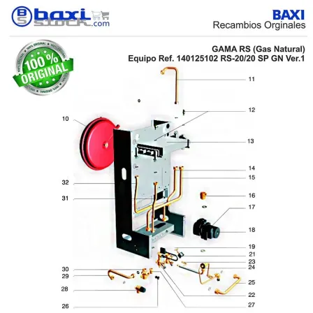 KIT INTERCAMBIADOR BITERMICO + JUNTAS PLANAS