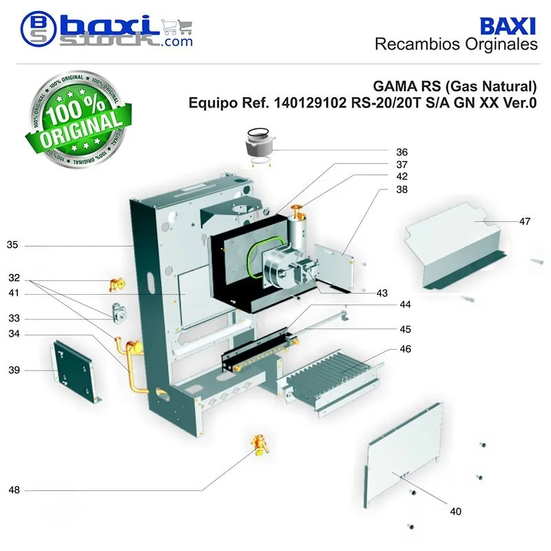 KIT CONJUNTO QUEMADOR RT/RST (GAS NATURAL