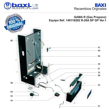 KIT SONDA DE IONIZACION + ELECTRODOS DE ENCENDIDO PARA RF/RS