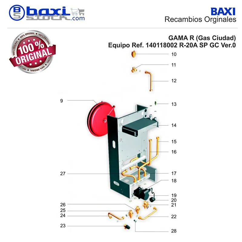 CONJUNTO RACORD VASO DE EXPANSION PARA BOMBA DE 3 VIAS
