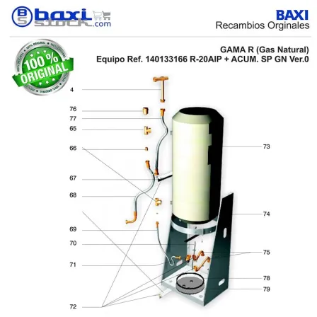 TUBO FLEXIBLE SALIDA ACUMULADOR
