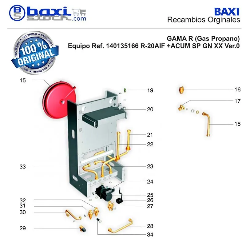 TUBO CONEXION DEPOSITO DE EXPANSION PARA BOMBA DE 3 VIAS