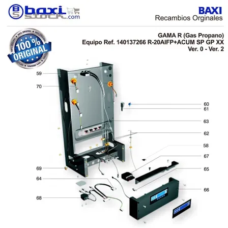 KIT SONDA DE IONIZACION + ELECTRODOS DE ENCENDIDO PARA RF/RS