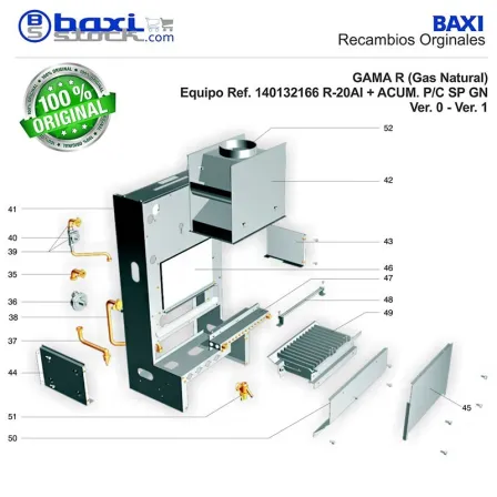 PANEL REFRACTARIO TRASERO