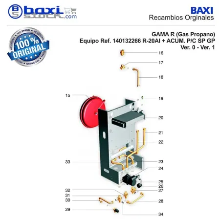 CONJUNTO VASO DE EXPANSION (8 L)