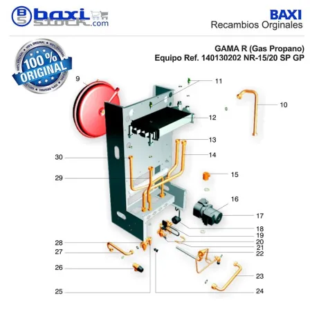 CONJUNTO VASO DE EXPANSION (8 L)