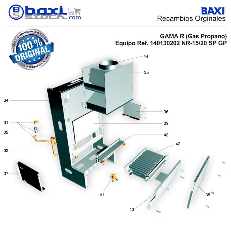 PANEL REFRACTARIO TRASERO