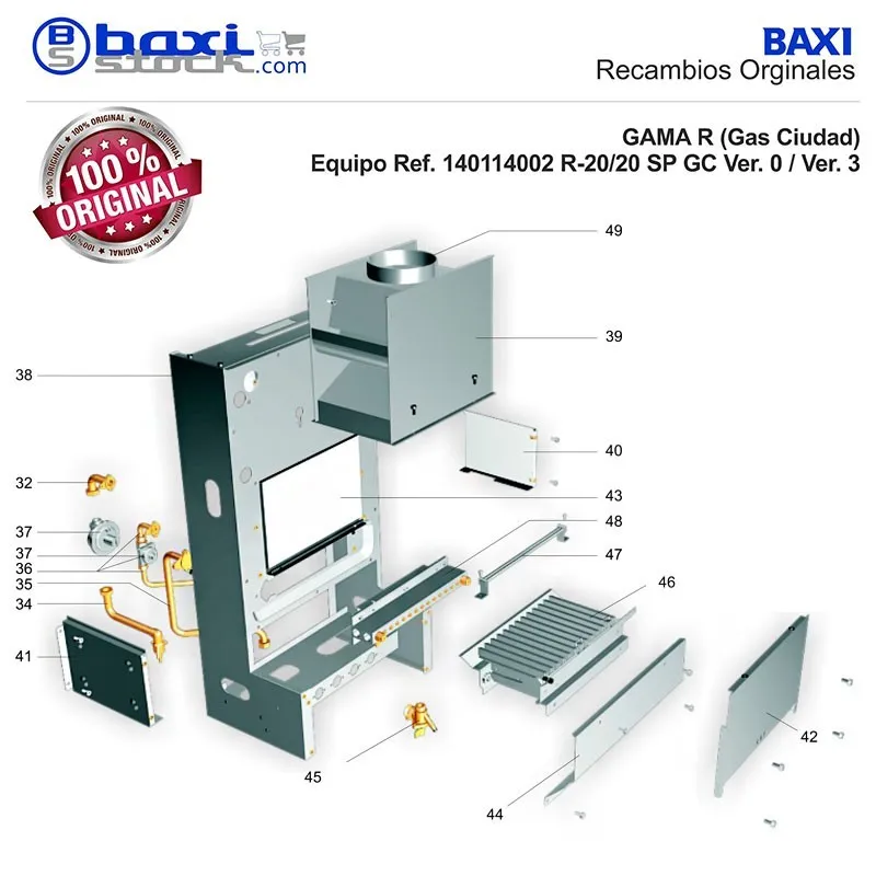 PANEL REFRACTARIO TRASERO