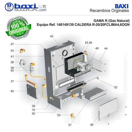 KIT CONJUNTO QUEMADOR RF/RSF (GAS NATURAL