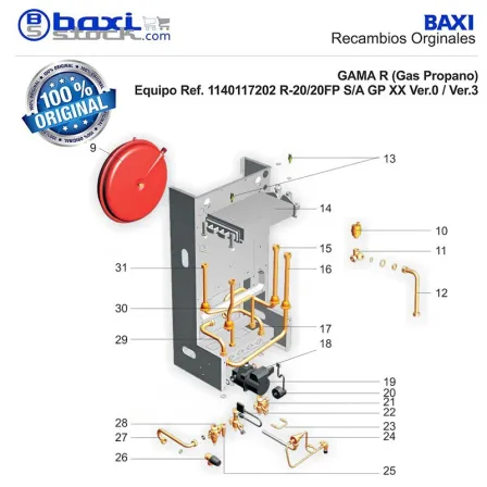 CONJUNTO VASO DE EXPANSION (8 L)