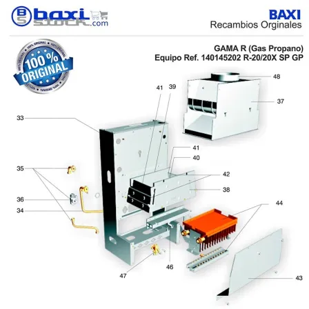 KIT VALVULA GAS PROPANO RX E/P/FR/IT