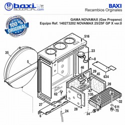 CÁMARA COMBUSTIÓN NOVAMAX 25/25F