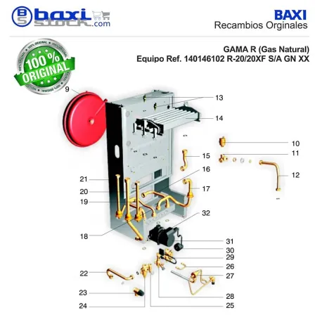 CONJUNTO VASO DE EXPANSION (8 L)