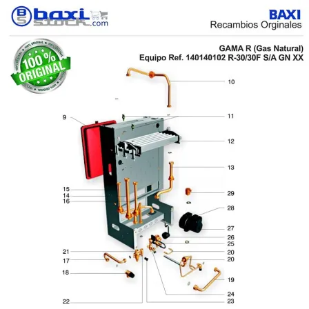 CONJUNTO GRIFO RETORNO CALEFACCION R-30/30