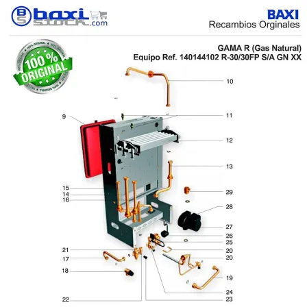 CONJUNTO GRIFO RETORNO CALEFACCION R-30/30