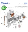 JUNTA DEL EXTRACTOR LADO ASPIRACION R CXF