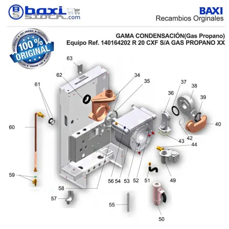 JUNTA DEL EXTRACTOR LADO ASPIRACION R CXF