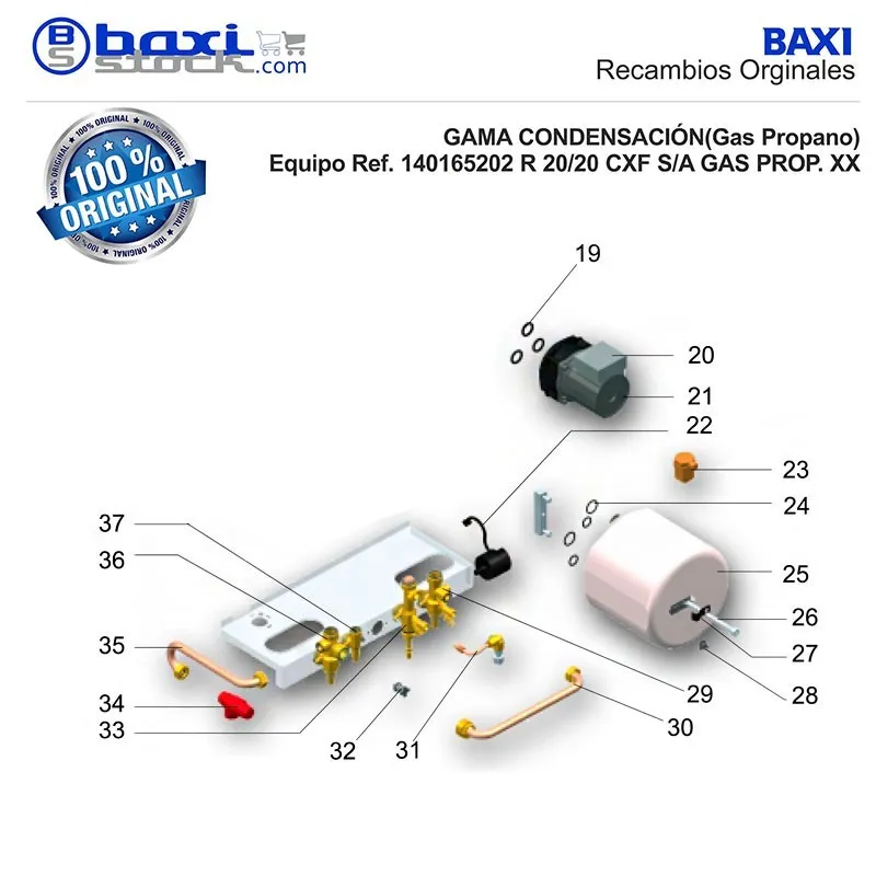 CONJUNTO GRIFO RETORNO CALEFACCION PARA BOMBA DE 3 VIAS