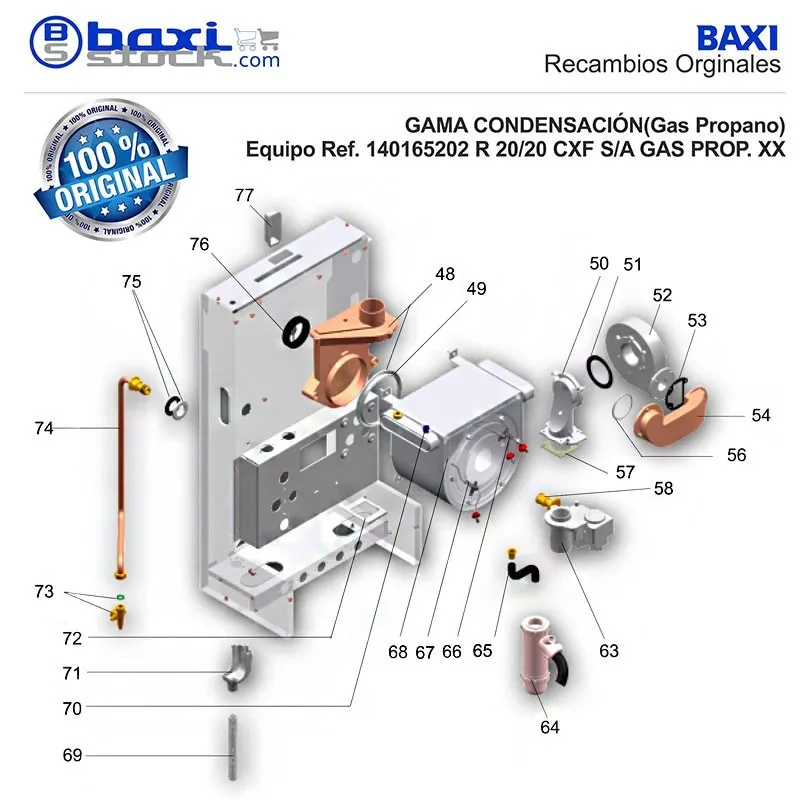 JUNTA DEL EXTRACTOR LADO ASPIRACION R CXF