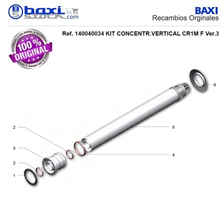 CUERPO CONCENTRICO VERTICAL E/R 60/100