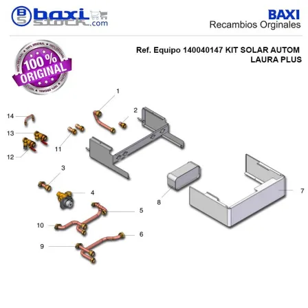VALVULA TERMOSTATICA KIT SOLAR LAURA PLUS