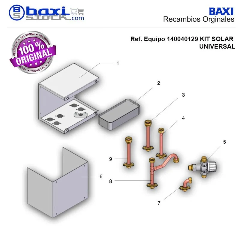 TUBO UNION ACUMULADOR KIT SOLAR UNIVERSAL