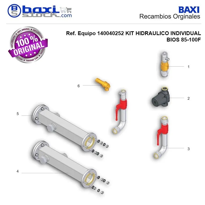 VALVULA DE SEGURIDAD 3BAR KIT HID. BIOS 85-100F