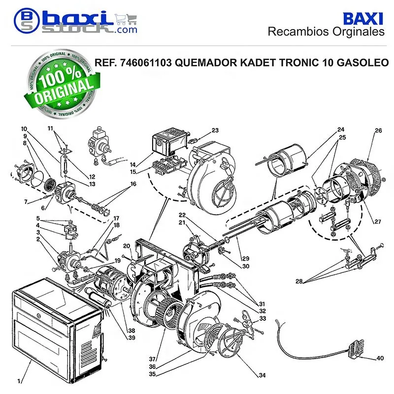 BOBINA ELECTROVALVULA KADET-TRONIC
