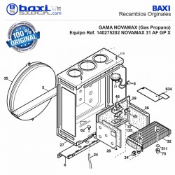CÁMARA COMBUSTIÓN NOVAMAX 31/31F-31AF