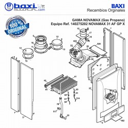 COLECTOR GAS PROPANO NOVAMAX 31/31F