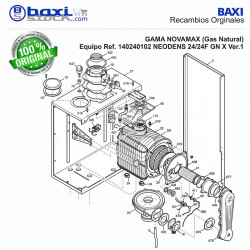 INTERCAMBIADOR CONDENSACIÓN NOVADENS/PLATINUM COMPACT