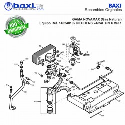 INTERCAMBIADOR 14 PLACAS NOVANOX/PLATINUM COMPACT 28/28F