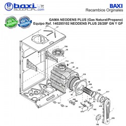INTERCAMBIADOR CONDENSACIÓN NOVADENS/PLATINUM COMPACT