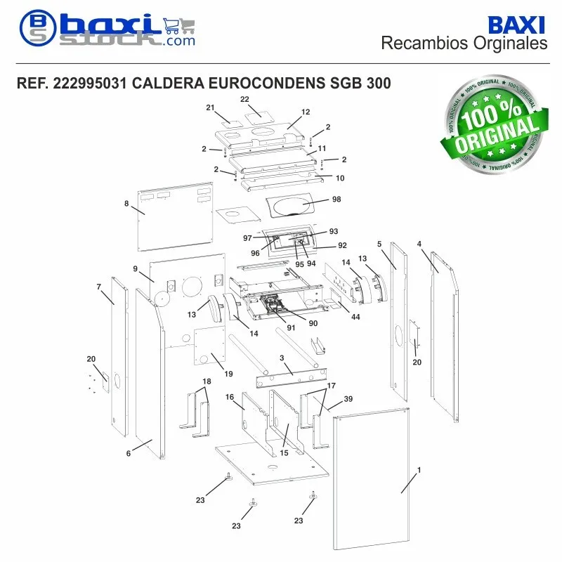 TAPA SUPERIOR TRASERA SGB 215-300