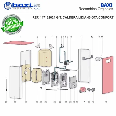 CABLE SENSOR DE PRESION LIDIA CONFORT