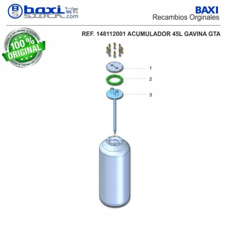 PLACA BOCA SUPERIOR GM 45 I 1 INOX