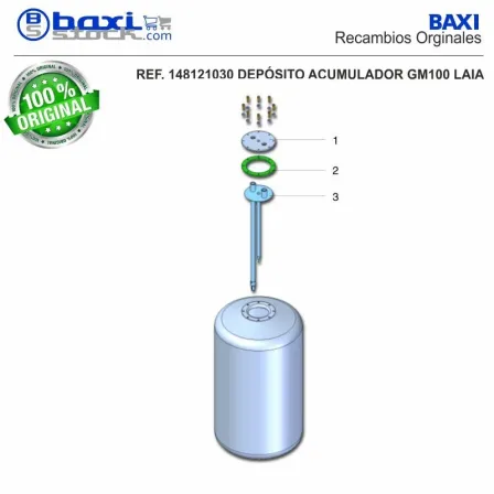 PLETINA CON VAINA Y TUBO PLASTICO 150L (2 BOCAS)
