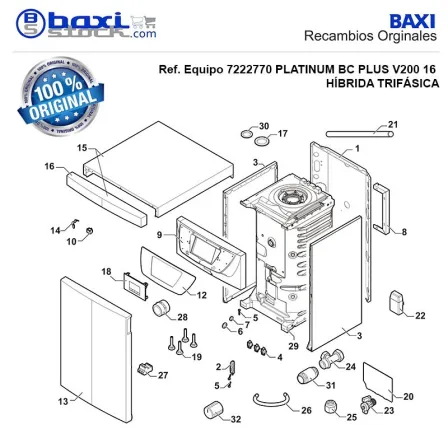 SOPORTE DE VASO DE EXPANSION BC V200